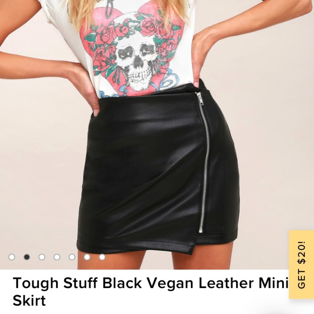 Black Leather Skirt LuLu’s